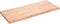vidaXL - Wandschap - 120x50x(2-4)cm - behandeld - massief - eikenhout - lichtbruin