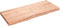 vidaXL - Wandschap - 120x50x(2-6)cm - behandeld - massief - eikenhout - lichtbruin