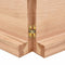 vidaXL - Wandschap - 120x50x(2-6)cm - behandeld - massief - eikenhout - lichtbruin