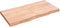 vidaXL - Wandschap - 120x60x(2-6)cm - behandeld - massief - eikenhout - lichtbruin