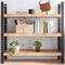 vidaXL - Wandschap - 120x60x(2-6)cm - behandeld - massief - eikenhout - lichtbruin