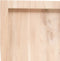 vidaXL - Wandschap - 120x60x(2-6) - cm - onbehandeld - massief - eikenhout