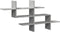 vidaXL - Wandschap - 124,5x18x60,5 - cm - bewerkt - hout - betongrijs