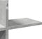 vidaXL - Wandschap - 124,5x18x60,5 - cm - bewerkt - hout - betongrijs
