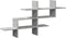 vidaXL - Wandschap - 124,5x18x60,5 - cm - bewerkt - hout - betongrijs