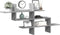 vidaXL - Wandschap - 124,5x18x60,5 - cm - bewerkt - hout - grijs - sonoma - eikenkleur