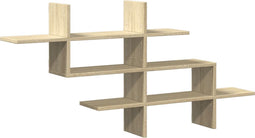 vidaXL - Wandschap - 124,5x18x60,5 - cm - bewerkt - hout - sonoma - eikenkleurig