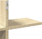 vidaXL - Wandschap - 124,5x18x60,5 - cm - bewerkt - hout - sonoma - eikenkleurig