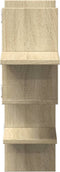 vidaXL - Wandschap - 124,5x18x60,5 - cm - bewerkt - hout - sonoma - eikenkleurig