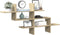 vidaXL - Wandschap - 124,5x18x60,5 - cm - bewerkt - hout - sonoma - eikenkleurig