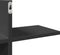 vidaXL - Wandschap - 124,5x18x60,5 - cm - bewerkt - hout - zwart