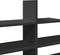 vidaXL - Wandschap - 124,5x18x60,5 - cm - bewerkt - hout - zwart