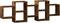 vidaXL - Wandschap - 129x18x42 - cm - bewerkt - hout - gerookt - eikenkleurig