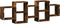 vidaXL - Wandschap - 129x18x42 - cm - bewerkt - hout - gerookt - eikenkleurig