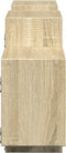 vidaXL - Wandschap - 129x18x42 - cm - bewerkt - hout - sonoma - eikenkleurig