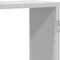 vidaXL - Wandschap - 129x18x42 - cm - bewerkt - hout - wit