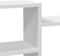 vidaXL - Wandschap - 129x18x42 - cm - bewerkt - hout - wit