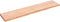 vidaXL - Wandschap - 140x30x(2-4)cm - behandeld - massief - eikenhout - lichtbruin