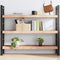 vidaXL - Wandschap - 140x30x(2-6) - cm - onbehandeld - massief - eikenhout