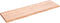 vidaXL - Wandschap - 140x40x(2-4)cm - behandeld - massief - eikenhout - lichtbruin