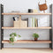 vidaXL - Wandschap - 140x40x(2-4) - cm - onbehandeld - massief - eikenhout