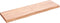 vidaXL - Wandschap - 140x40x(2-6)cm - behandeld - massief - eikenhout - lichtbruin
