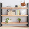 vidaXL - Wandschap - 140x40x(2-6)cm - behandeld - massief - eikenhout - lichtbruin