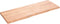 vidaXL - Wandschap - 140x50x(2-4)cm - behandeld - massief - eikenhout - lichtbruin