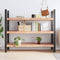 vidaXL - Wandschap - 140x50x(2-6)cm - behandeld - massief - eikenhout - lichtbruin