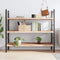 vidaXL - Wandschap - 140x60x(2-4) - cm - onbehandeld - massief - eikenhout