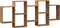 vidaXL - Wandschap - 159x18x65 - cm - bewerkt - hout - artisanaal - eikenkleurig