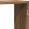 vidaXL - Wandschap - 159x18x65 - cm - bewerkt - hout - artisanaal - eikenkleurig