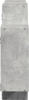 vidaXL - Wandschap - 159x18x65 - cm - bewerkt - hout - betongrijs