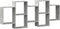 vidaXL - Wandschap - 159x18x65 - cm - bewerkt - hout - betongrijs
