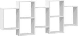 vidaXL - Wandschap - 159x18x65 - cm - bewerkt - hout - wit
