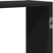vidaXL - Wandschap - 159x18x65 - cm - bewerkt - hout - zwart