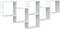 vidaXL - Wandschap - 159x18x66 - cm - bewerkt - hout - wit