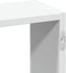 vidaXL - Wandschap - 159x18x66 - cm - bewerkt - hout - wit