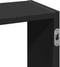 vidaXL - Wandschap - 159x18x66 - cm - bewerkt - hout - zwart