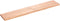 vidaXL - Wandschap - 160x30x(2-4)cm - behandeld - massief - eikenhout - lichtbruin