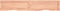 vidaXL - Wandschap - 160x30x(2-4)cm - behandeld - massief - eikenhout - lichtbruin