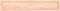 vidaXL - Wandschap - 160x30x(2-6) - cm - onbehandeld - massief - eikenhout