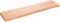 vidaXL - Wandschap - 160x40x(2-6)cm - behandeld - massief - eikenhout - lichtbruin