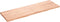 vidaXL - Wandschap - 160x50x(2-4)cm - behandeld - massief - eikenhout - lichtbruin