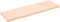 vidaXL - Wandschap - 160x50x(2-4) - cm - onbehandeld - massief - eikenhout