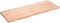 vidaXL - Wandschap - 160x60x(2-4)cm - behandeld - massief - eikenhout - lichtbruin