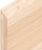 vidaXL - Wandschap - 160x60x(2-4) - cm - onbehandeld - massief - eikenhout