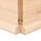 vidaXL - Wandschap - 160x60x(2-4) - cm - onbehandeld - massief - eikenhout