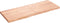 vidaXL - Wandschap - 160x60x(2-6)cm - behandeld - massief - eikenhout - lichtbruin