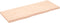 vidaXL - Wandschap - 160x60x(2-6) - cm - onbehandeld - massief - eikenhout